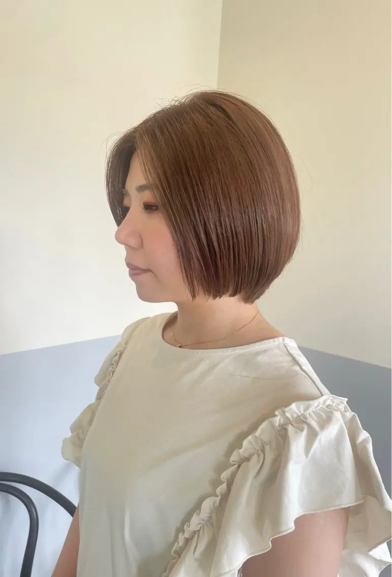 ショート 丸みショート ショートヘア 小久保 里紗のヘアスタイル