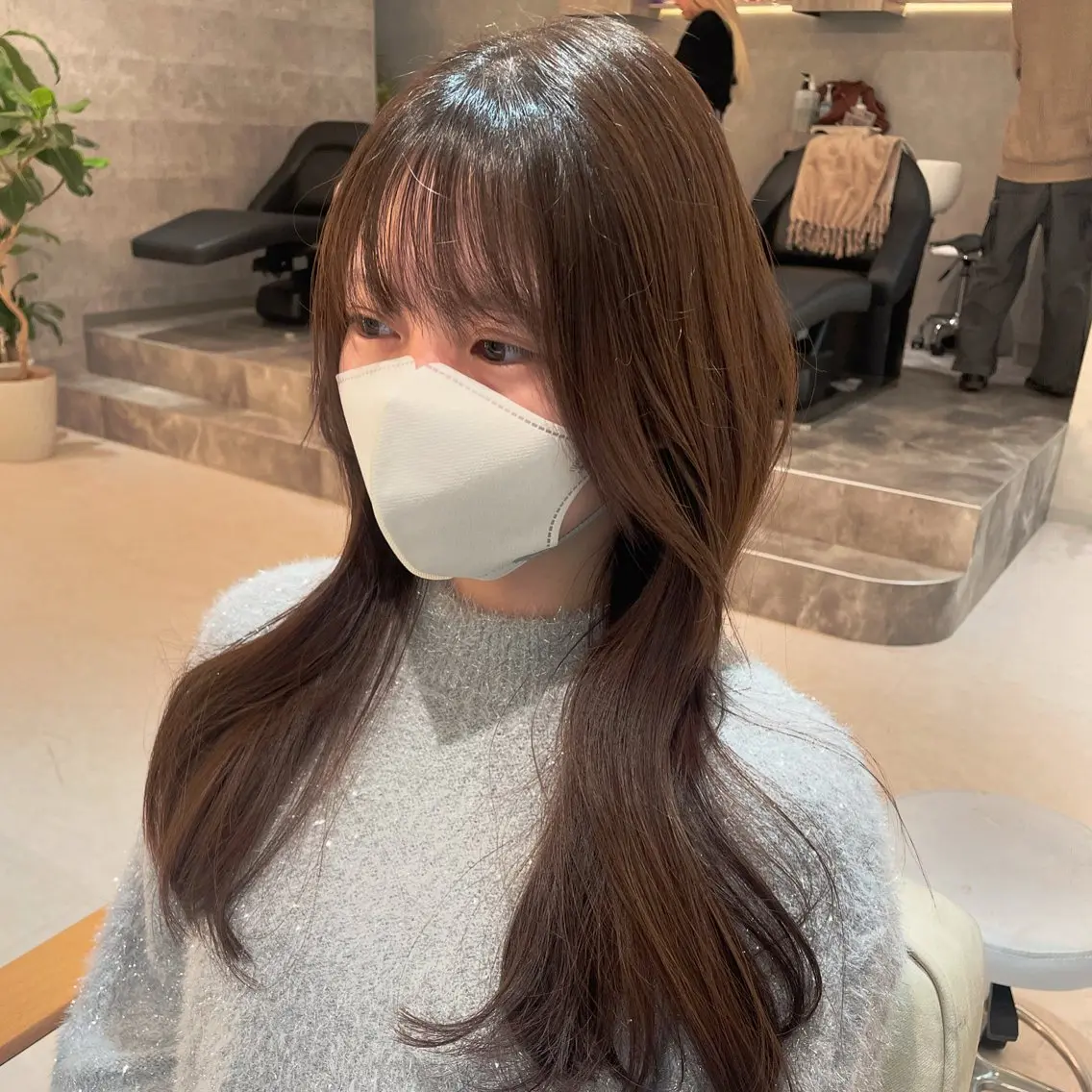 ロング カラー ベージュカラー ブラウンカラー ブラウンベージュ ケアカラー 透明感カラー ヘアカラー トリートメント ショートモデル募集 エクステ専門店まりこのその他イメージ