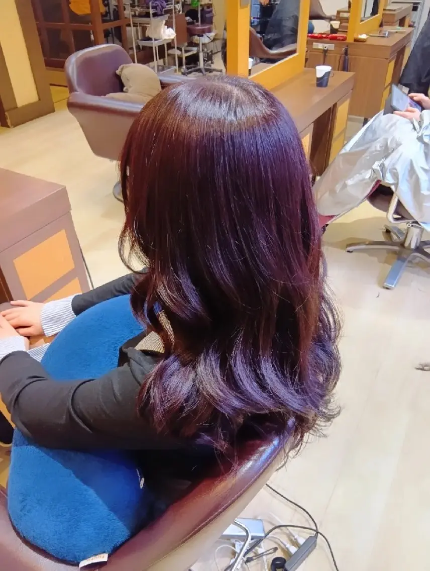 カラー ロング ブラウンカラー ピンクカラー カット ヘアカラー トリートメント 小林暢🌟Orque 髪質改善サロン🌙のヘアスタイル