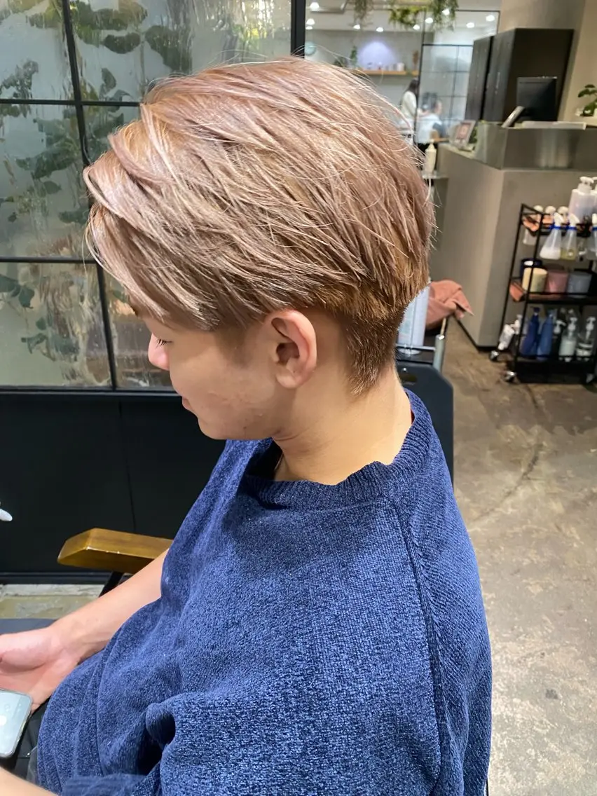 ショート カット ヘアカラー arts調布 スタイリスト杉山翔也のヘアスタイル