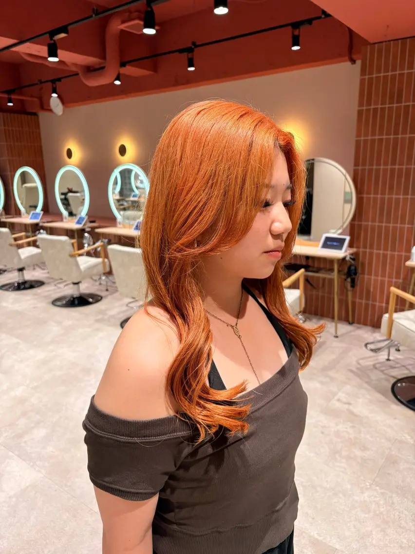 ロング カラー ブリーチ ケアブリーチ ダブルカラー ハイトーンカラー デザインカラー カット/anju🌺のヘアスタイル