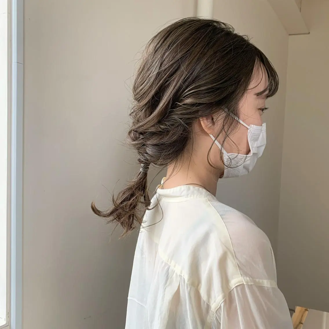 ミディアム カラー ヘアカラー 本間 結衣のヘアスタイル