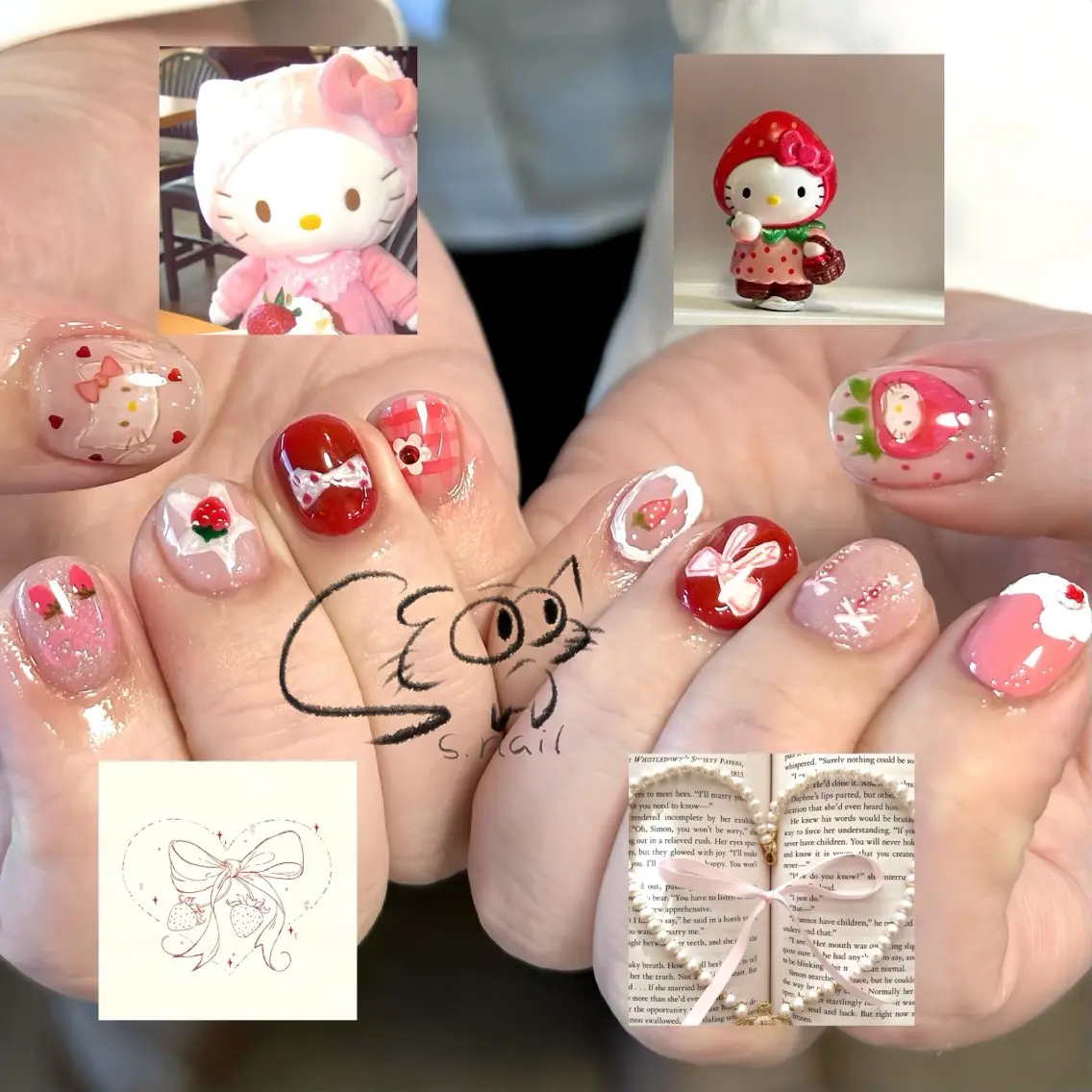 ネイル アートネイル チークネイル フレンチネイル グラデーション マグネットネイル S.nail _のネイルデザイン