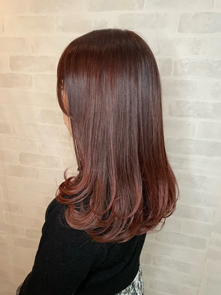 ロング カラー ピンクカラー ヘアカラー 💜カラー/縮毛矯正 /NARUKA💜のヘアスタイル