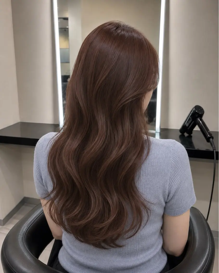 ミディアム カラー ブラウンカラー トリートメント 🌈ウルトワ水素 髪質改善naru🌈のヘアスタイル