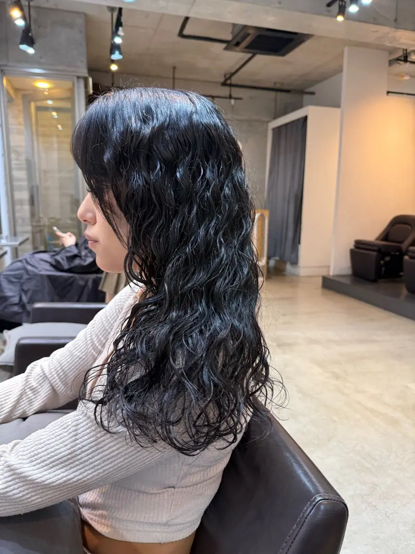 ロング カット パーマ トリートメント 【表参道】似合わせ パーマ/神野 楓のヘアスタイル