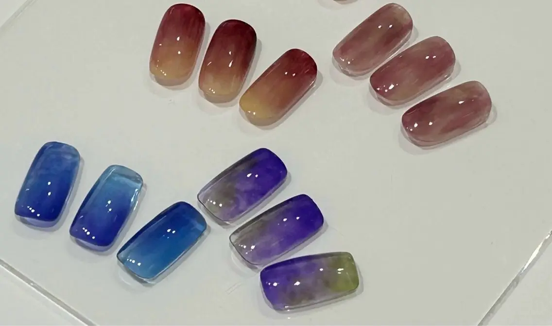 「7/22 10時~限定✨️」【ハンド】⟡.·🍇オフあり果実ネイル🍇⟡.·の写真