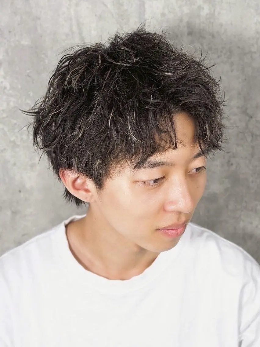 セミロング メンズ 高野 郁海のヘアスタイル