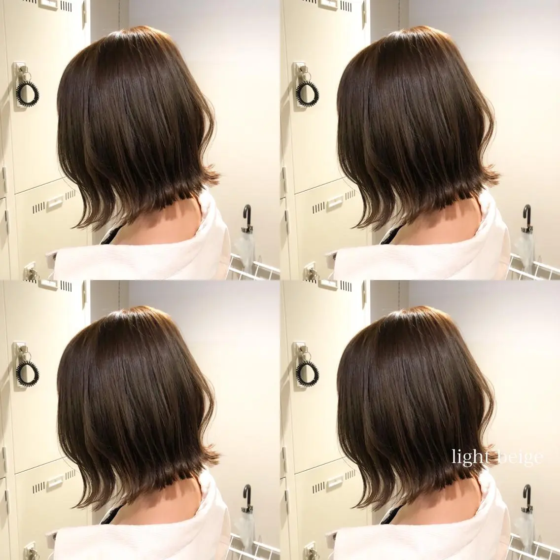 ミディアム カラー ヘアカラー トリートメント ハイトーン×レイヤー カットTAKUMIのヘアスタイル