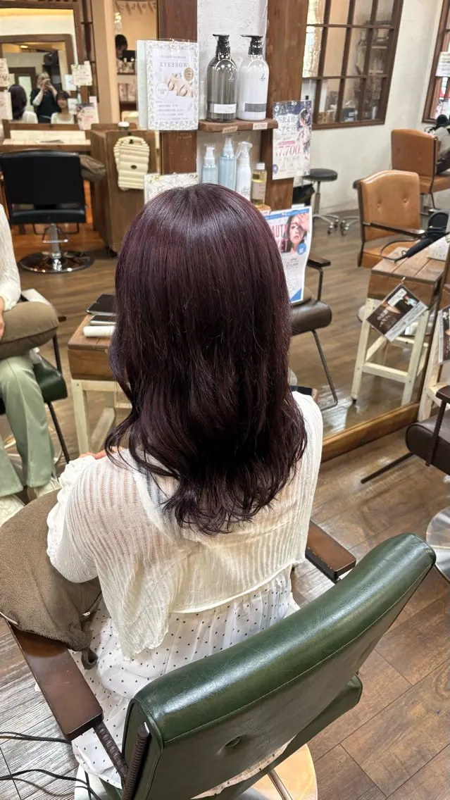 セミロング カラー ラベンダーカラー ラベンダーピンク ピンクカラー カット ヘアカラー 元山 透明感艶カラー 🌻レイヤーカットのヘアスタイル
