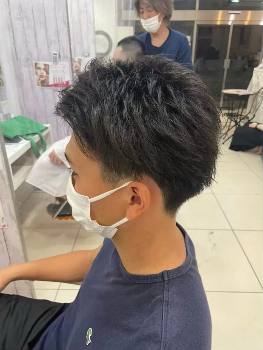 ショート メンズ 刈り上げ 🥀髪質改善/ 透明感🥀ユイキのヘアスタイル