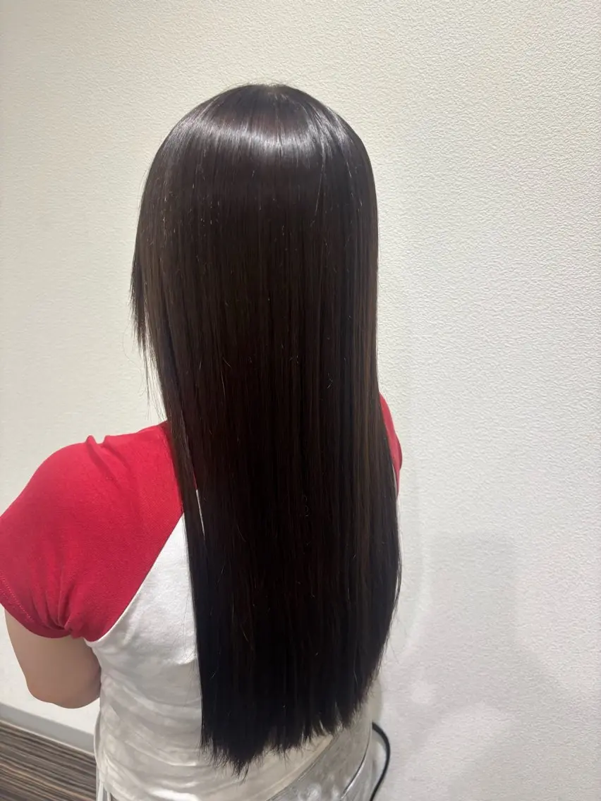 縮毛矯正＋メンテナンスカットの写真