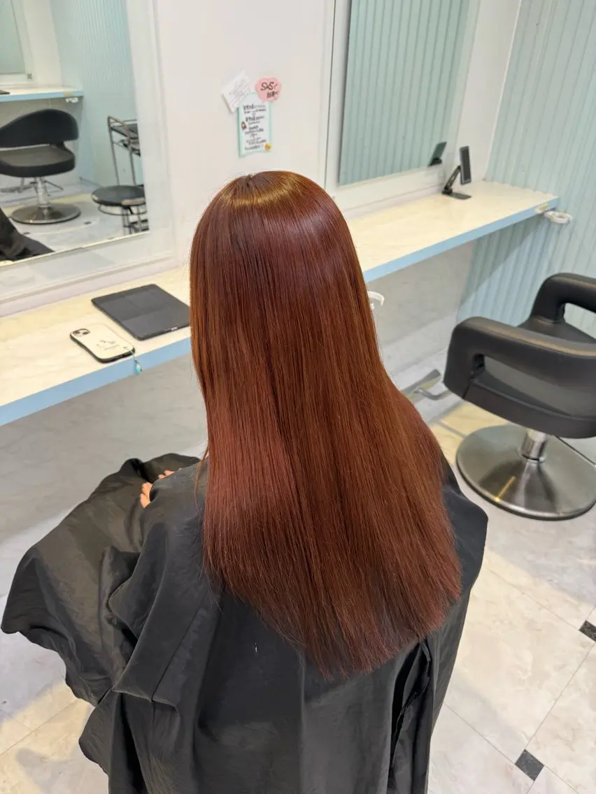 ロング カラー ヘアカラー トリートメント 🤎モテ髪＆透明感 ミルクティー🥣🤎のヘアスタイル