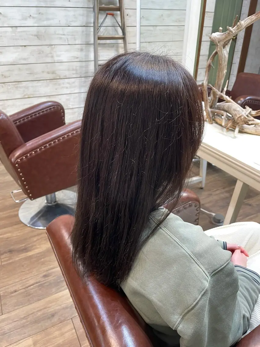 ロング カラー 坂本菜摘 |レイヤーカットのヘアスタイル