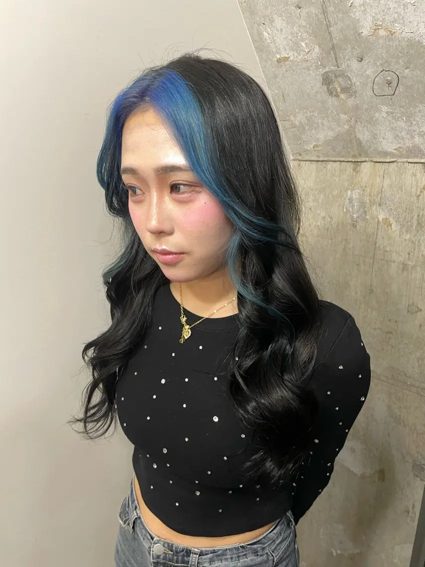 ロング カラー ミストバング フェイスフレーミング ヘアカラー ニュアンスカラー/ 🫧レミ(坊主)のヘアスタイル