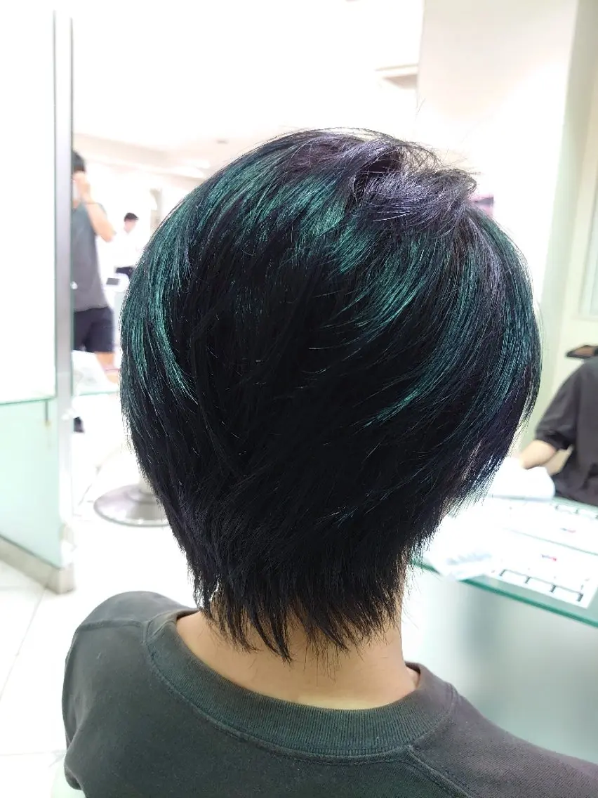 ミディアム ヘアアレンジ メンズ センターパート メンズウルフカット ウルフカット 🐺デザインウルフ / 一ノ瀬 凌🐺のヘアスタイル
