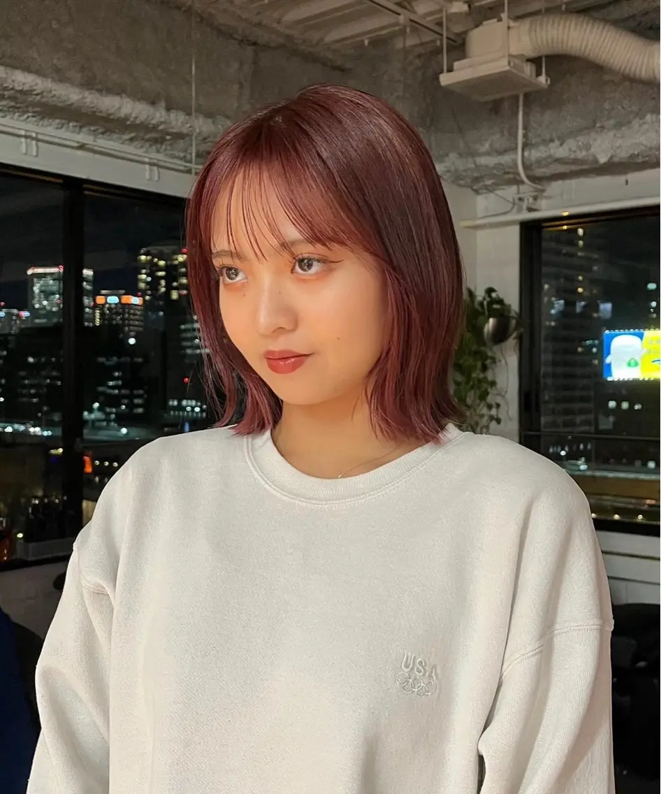 ミディアム カラー Ren /北堀江のヘアスタイル