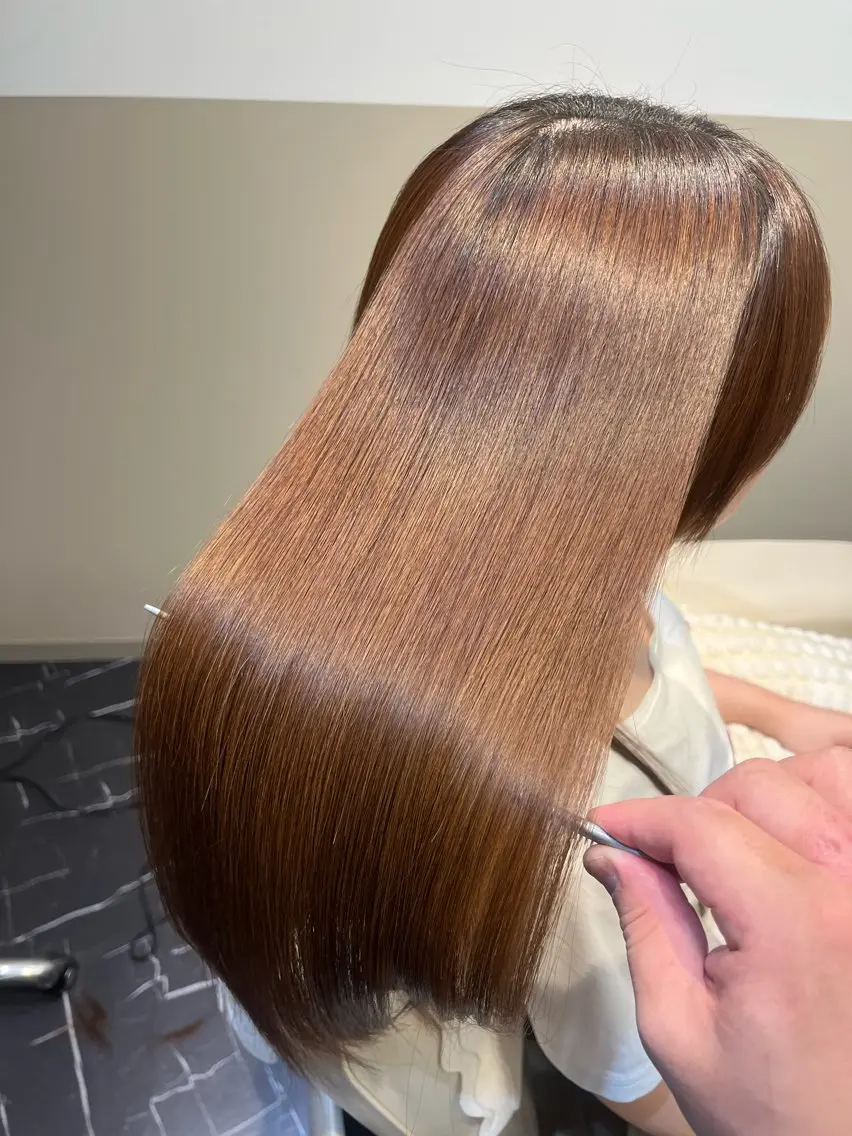 ロング カラー 髪質改善 縮毛矯正 カット ヘアカラー トリートメント 髪質改善特化/川本 慶紀のヘアスタイル