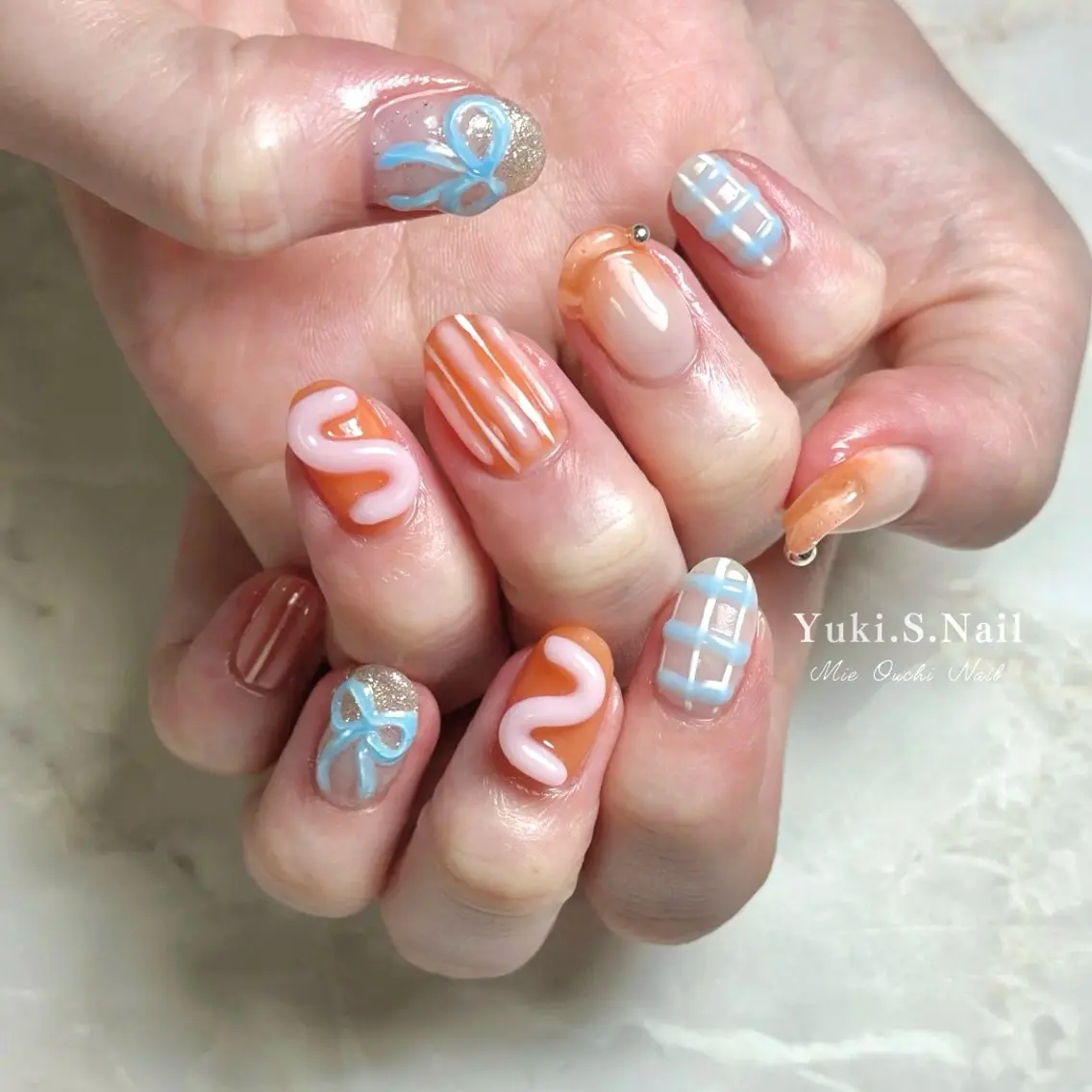 ショート ハンドネイル Yuki S.Nailのネイルデザイン