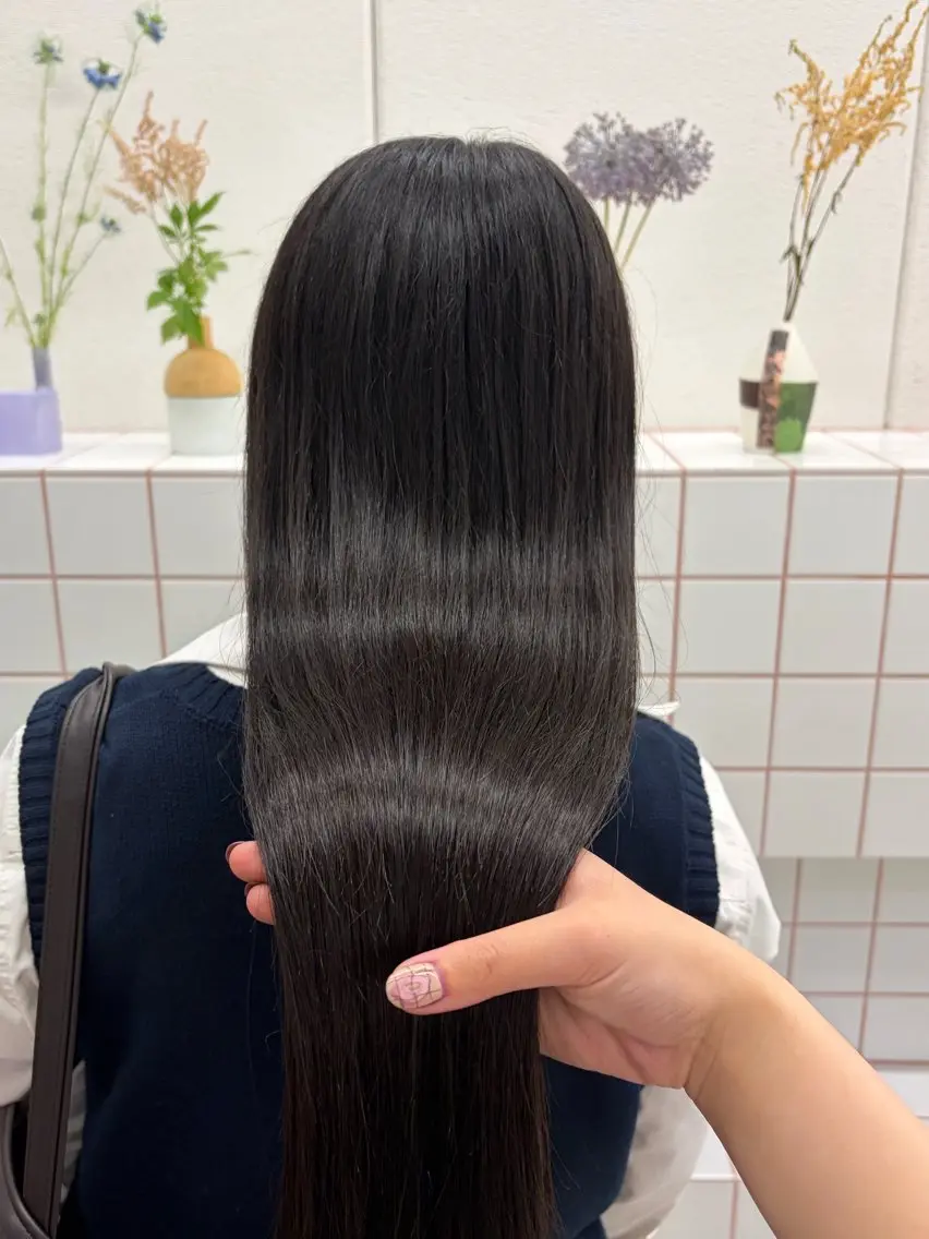 ロング ヘアカラー トリートメント 🌼花屋併設🌼 木下奈々望のヘアスタイル