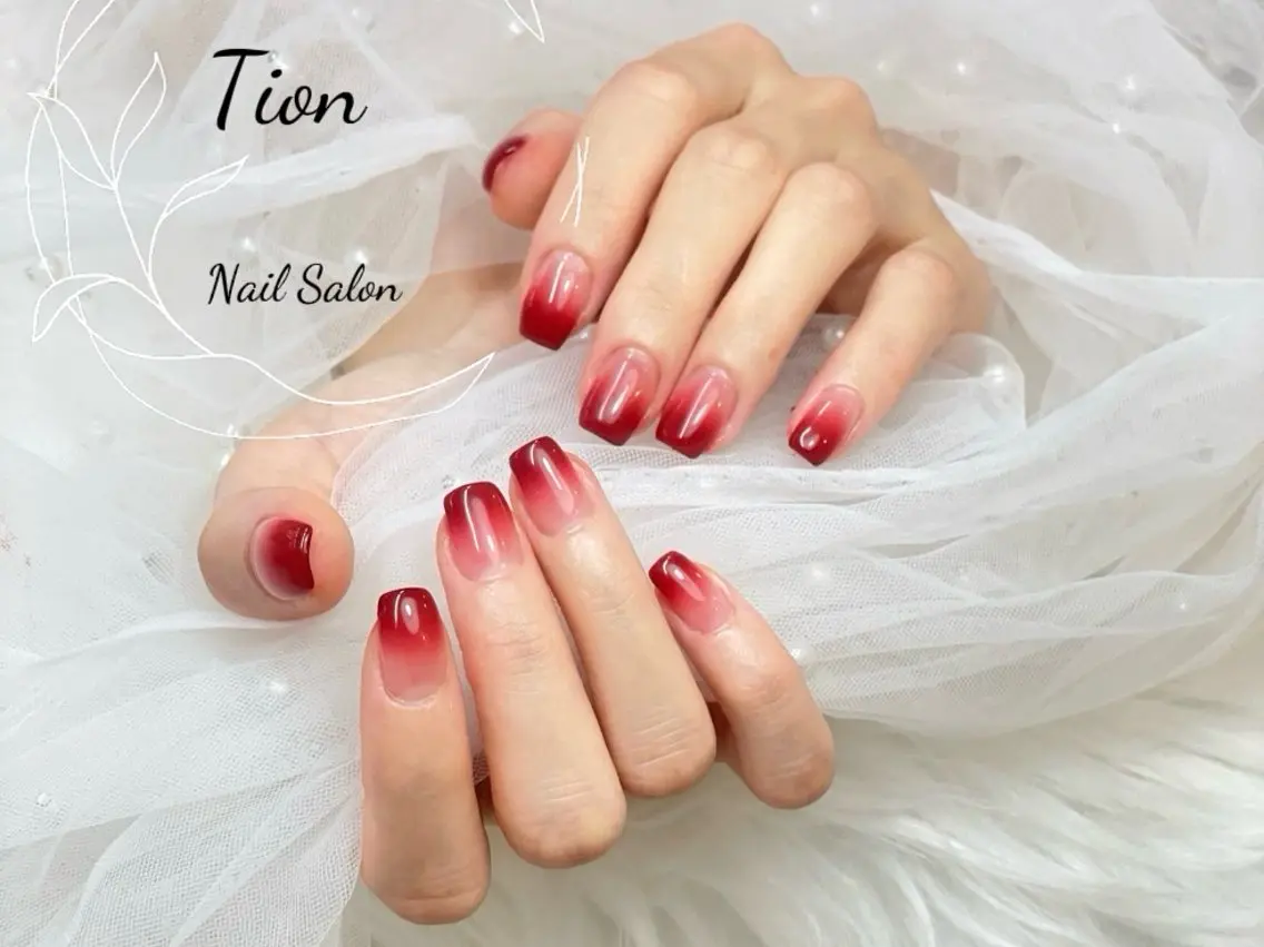 ネイル チークネイル 長さ出し フットネイル フレンチネイル ジェルネイル Nailsalon Tion武蔵小杉店のネイルデザイン