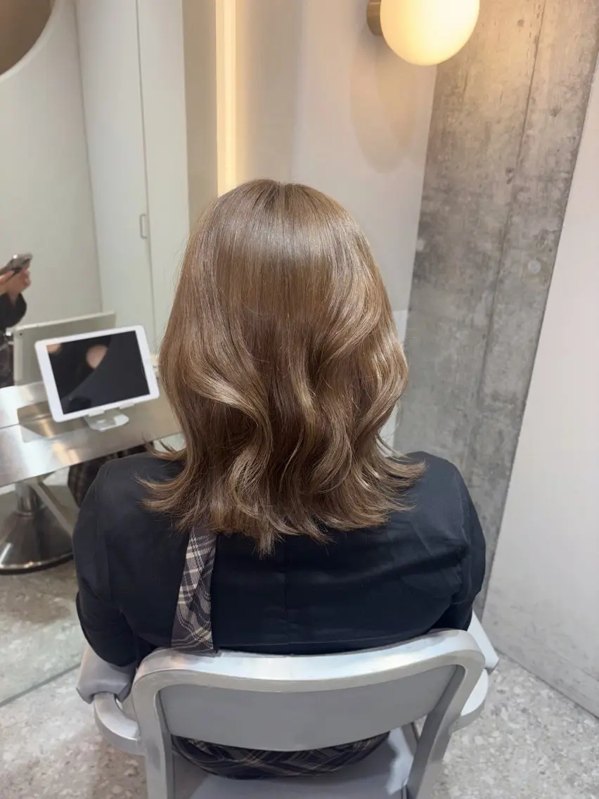 ミディアム カラー Haruka /艶カラー🤍のヘアスタイル