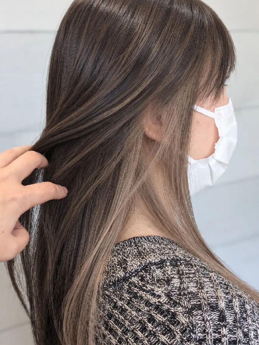 カット+💛インナーカラー🤎+3stepトリートメント(初回〜3回目来店限定)の写真