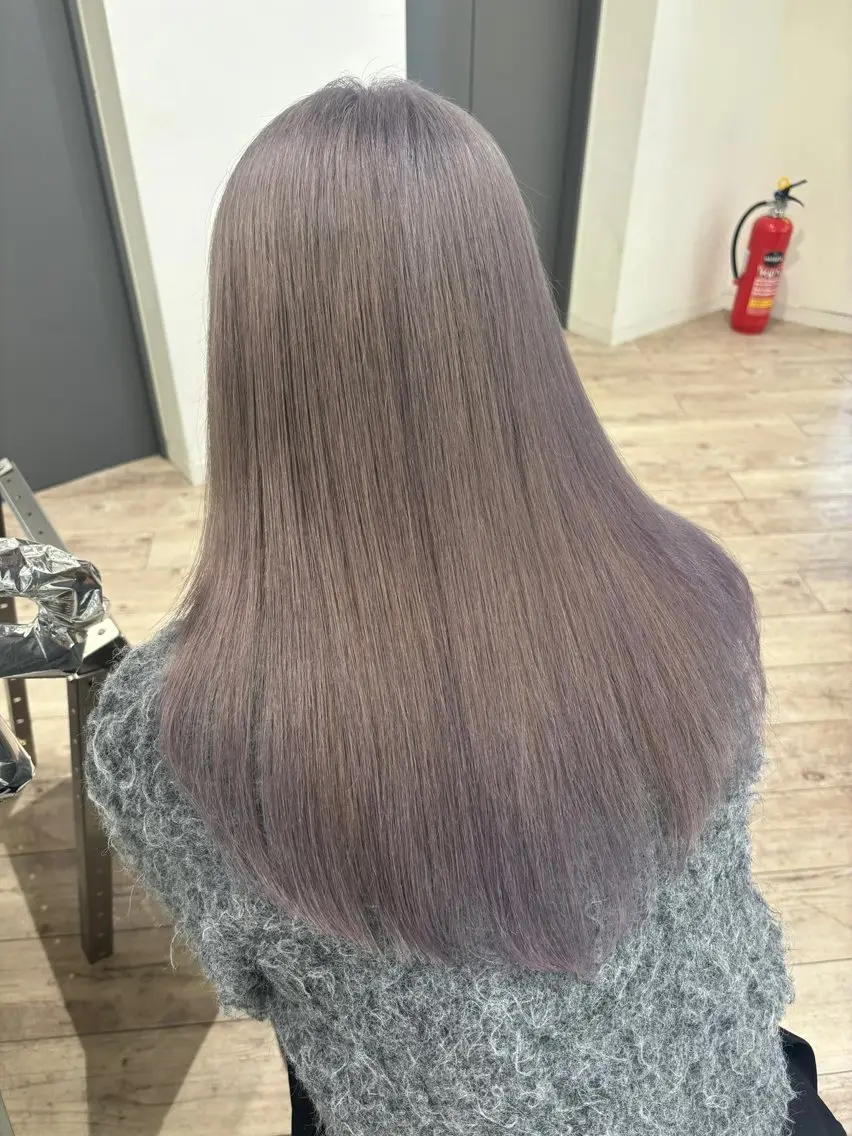 ロング ヘアカラー トリートメント ♡似合わせハイトーン ♡maiのヘアスタイル