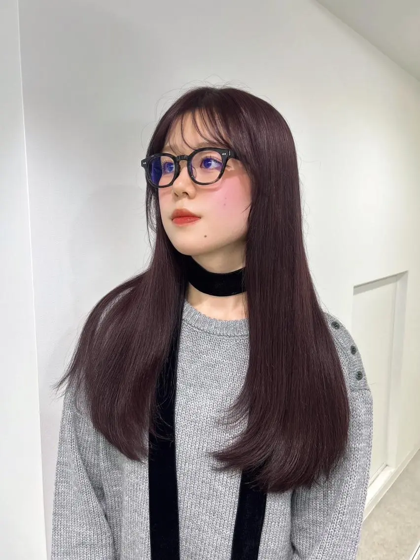 Instagram1番人気⋆. 𐙚 ˚ ブリーチなしWカラー+髪質改善 チェリーレッド オレンジブラウン🦮の写真