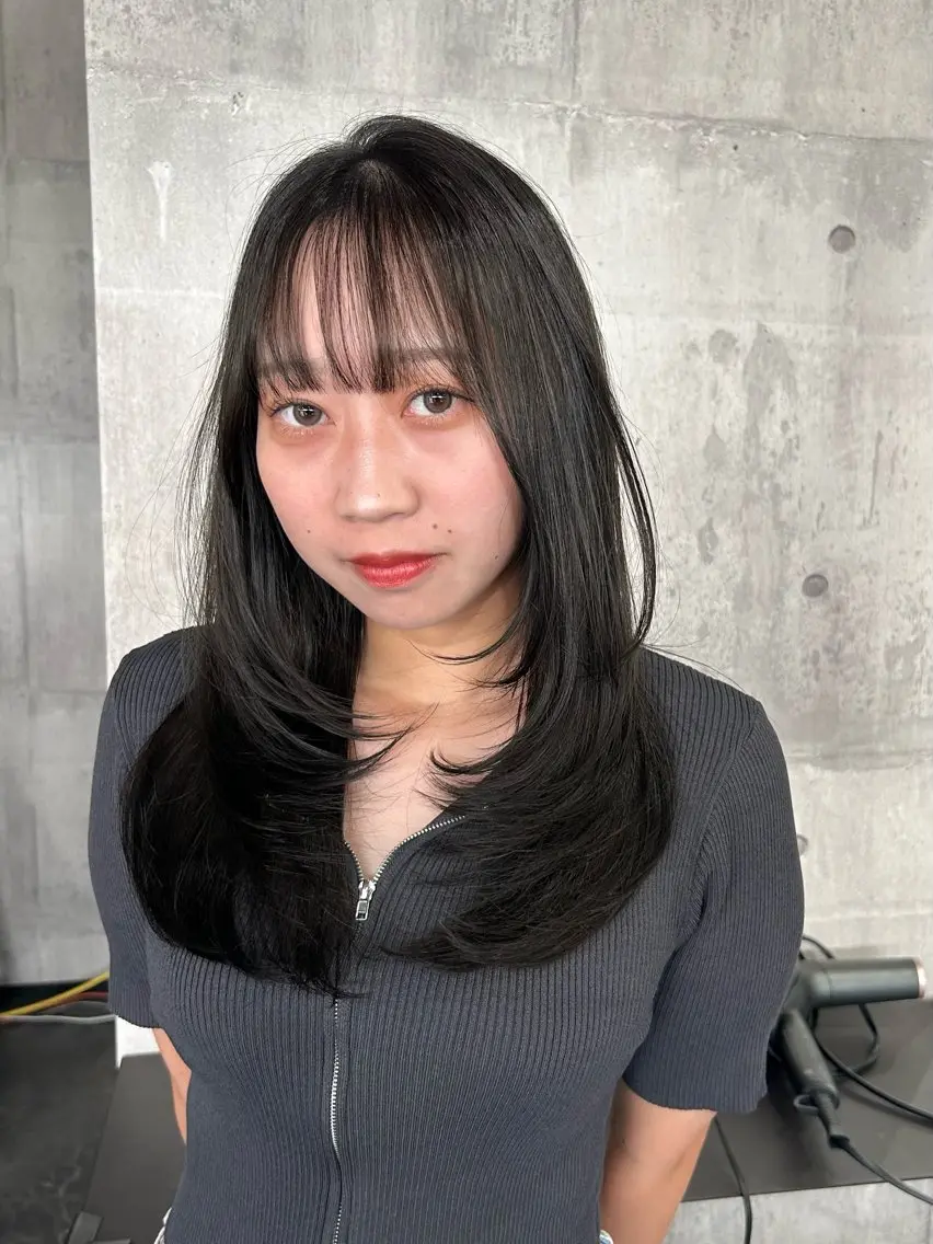 セミロング カラー 前田 匡蔵のヘアスタイル