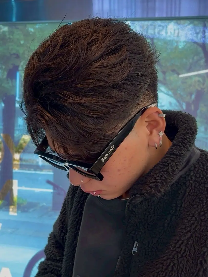 メンズ センターパート 小林 大和のヘアスタイル