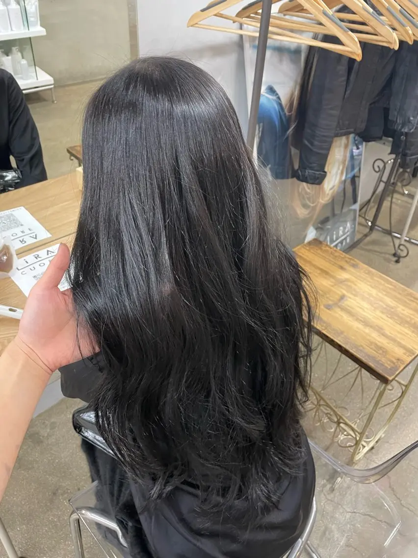 ロング カット ヘアカラー cuore/ みく/艶カラーのヘアスタイル