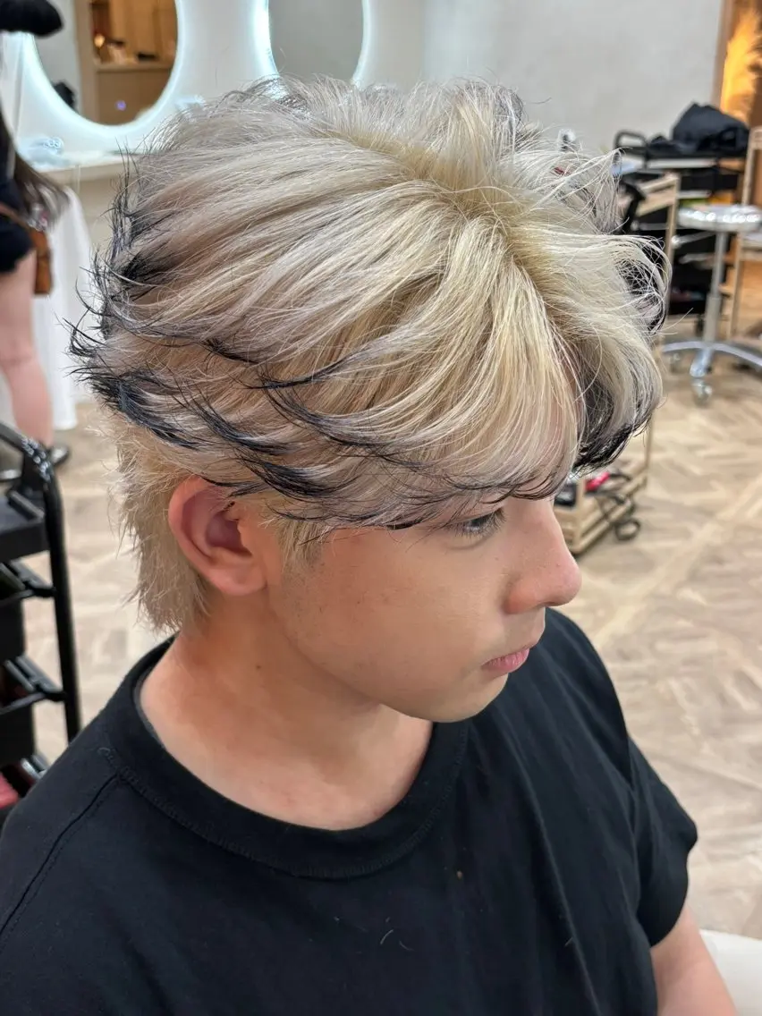 ショート パーマ メンズ カット トリートメント パーマ職人DAIKI ツイスパ/波巻きのヘアスタイル