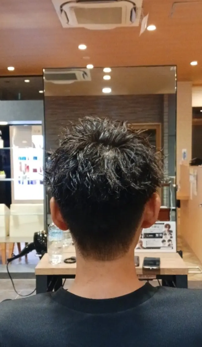 メンズ パーマ 羽田野 紗可のヘアスタイル