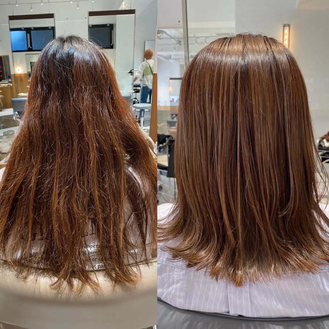 セミロング カラー ハイライトカラー ハイライト トリートメント 酸熱トリートメント 谷合 貴志のヘアスタイル
