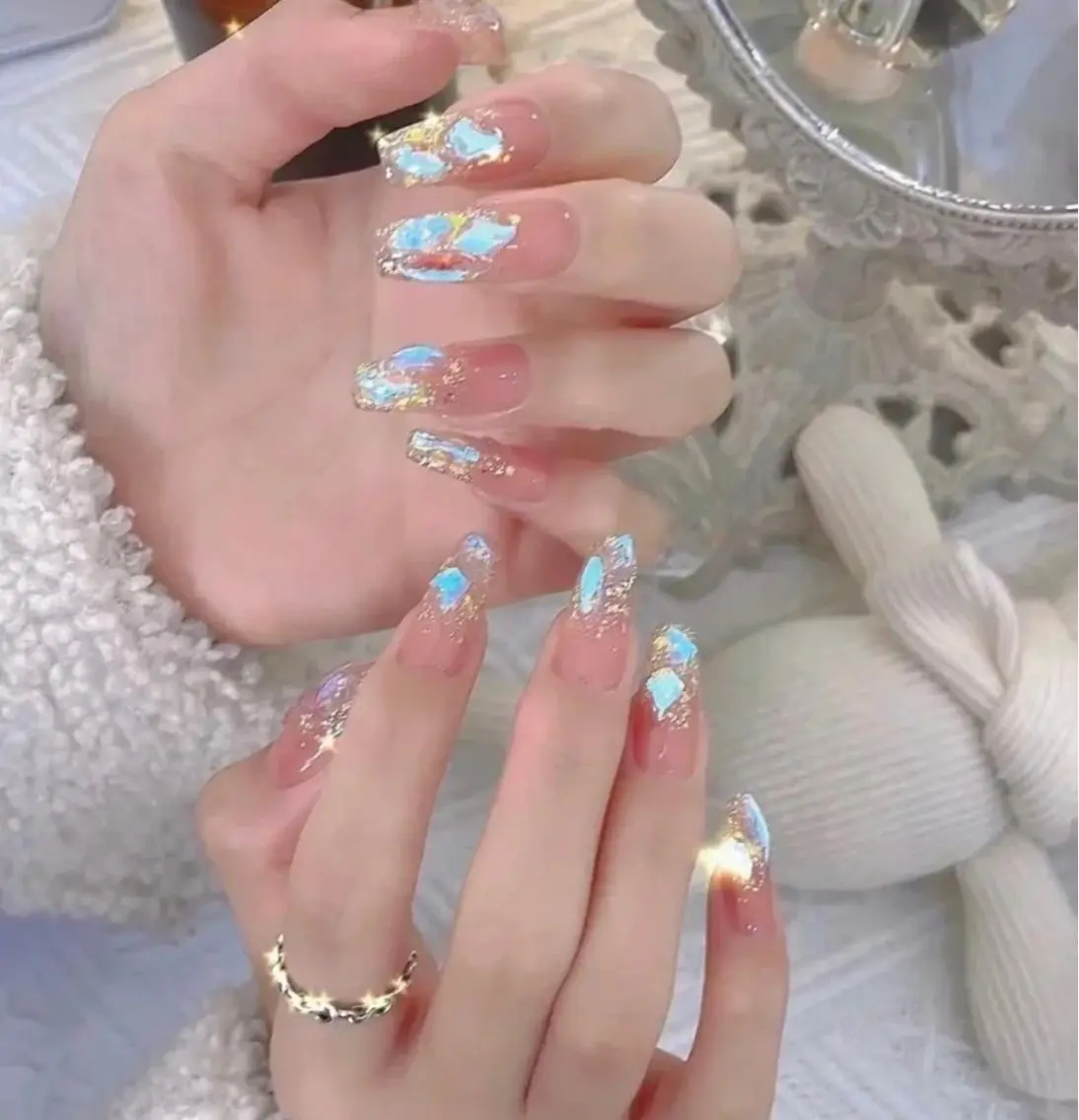 ネイル ハンドネイル M 🌷Nail 長さだし専門店のネイルデザイン