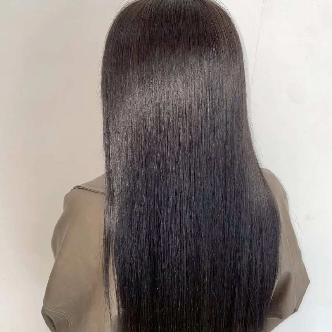 ロング 縮毛矯正/ワンカラー モデル募集🫧田村のヘアスタイル