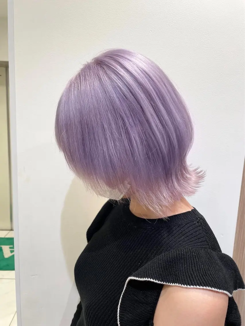 ミディアム カラー ブリーチ ケアブリーチ 小林 楓香のヘアスタイル