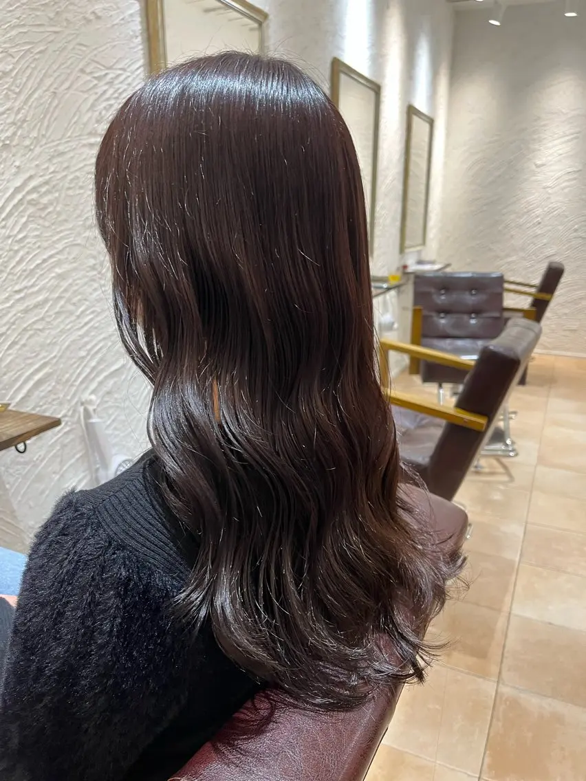 セミロング カラー ブラウンカラー チョコレートブラウン カット ヘアカラー トリートメント 🌈透明感カラー🌈 🌟吉田祐介🌟のヘアスタイル