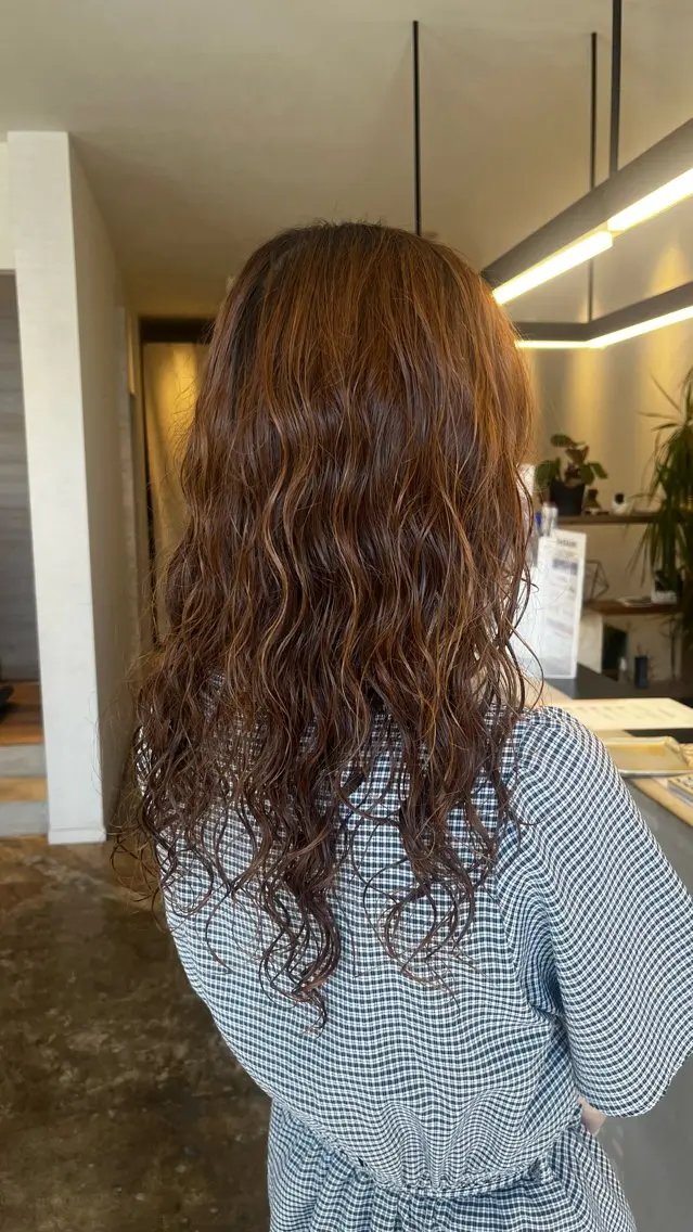 パーマ デジタルパーマ 坂下 かのんのヘアスタイル