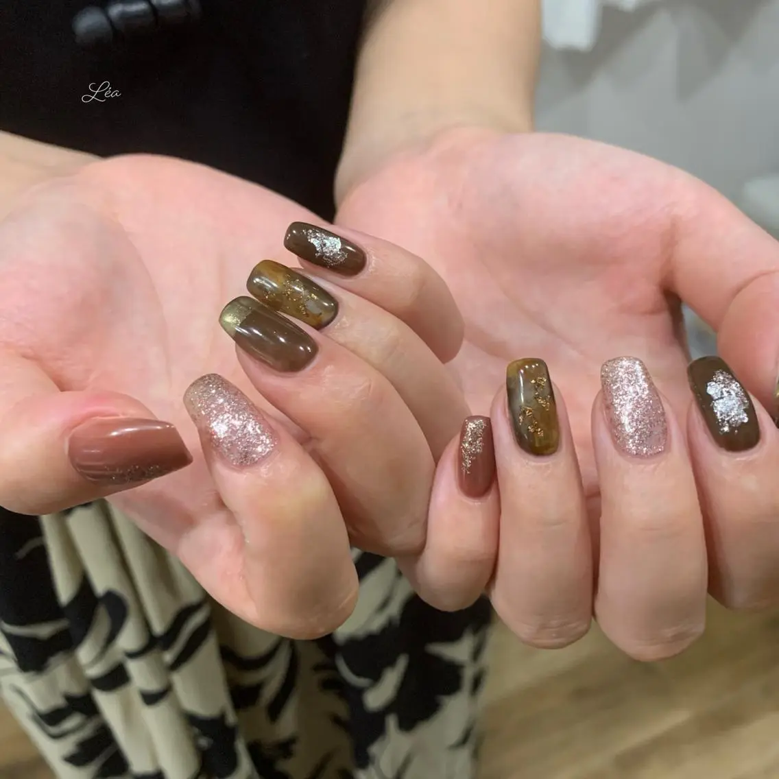 ネイル マツエク・マツパ ジェルネイル 持ち込み パラジェル ソフトジェル Léa nailのネイルデザイン