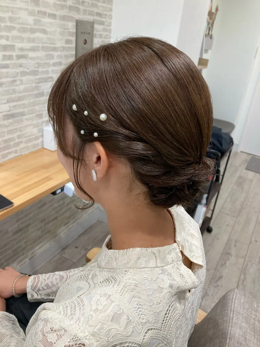 ミディアム ヘアアレンジ ボブ 伸ばしかけ ヘアセット Gypsoly ☺︎ゆきのその他イメージ