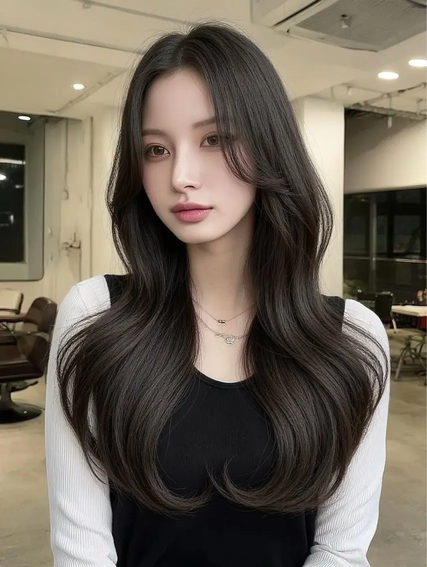 ロング キッズ ヘアカラー トリートメント 髪質改善/透明感 /艶髪/Yuna💛のヘアスタイル