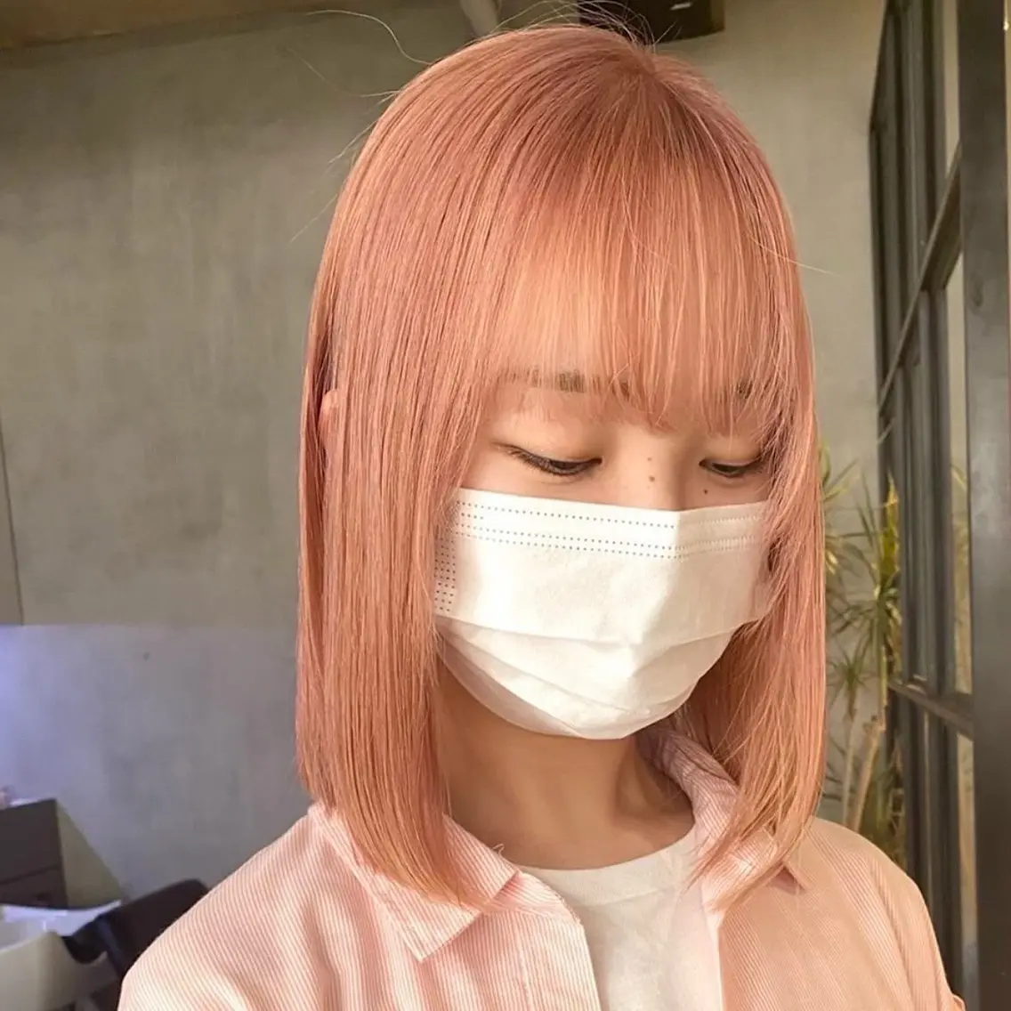 セミロング パーマ支持率⭕️春山 凜乃介のヘアスタイル