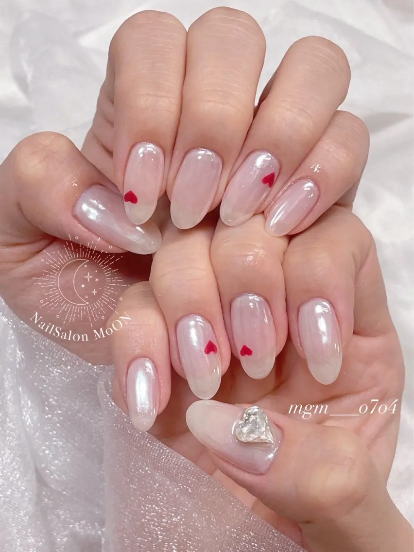 ハンドネイル ハンドケア MoON...❤︎ MeGuのネイルデザイン