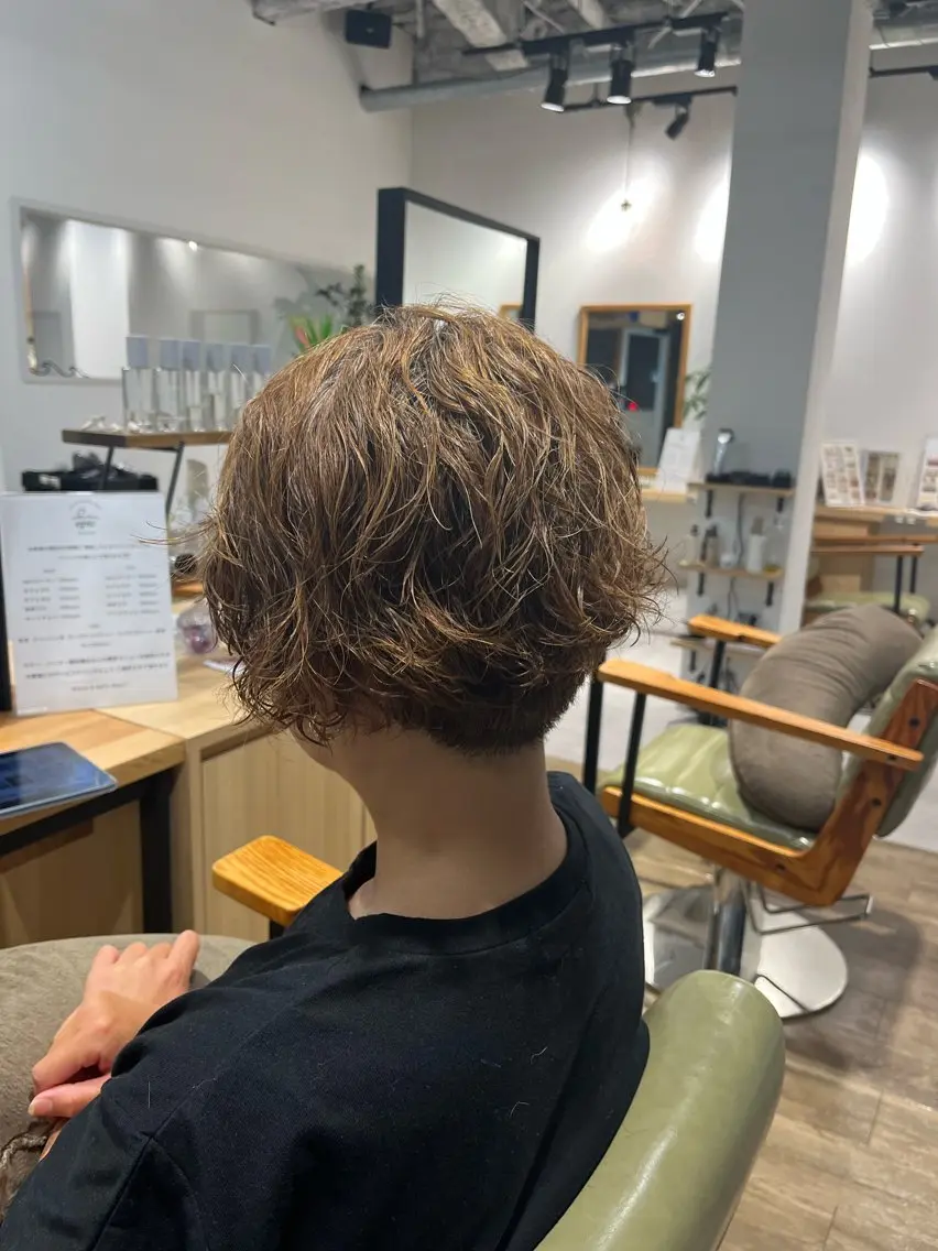 ショート パーマ 武田 綺音のヘアスタイル