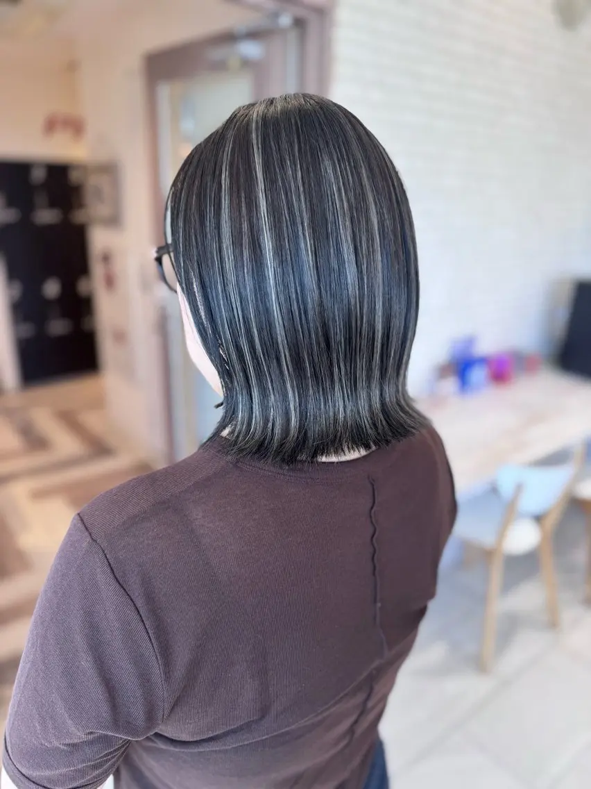 ミディアム カラー カット ヘアカラー トリートメント 仙台×ブリーチ 斎藤相慶のヘアスタイル