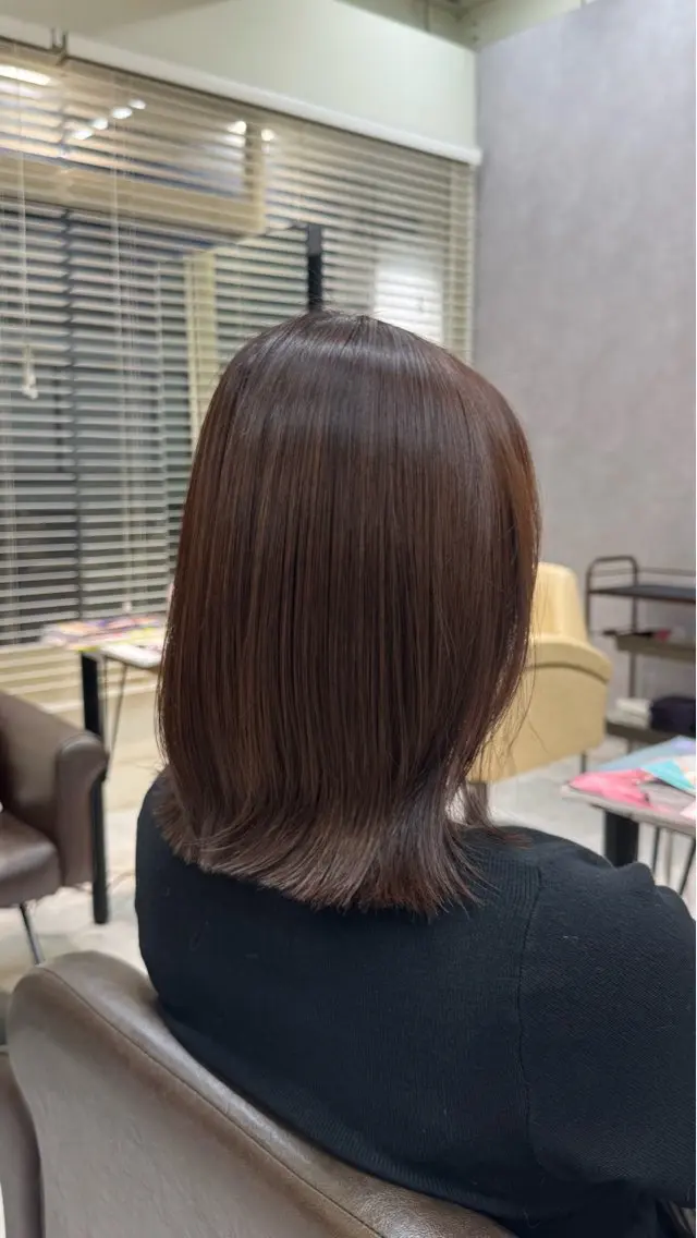 カラー ボブ カット ヘアカラー トリートメント 🫧山中 沙希🫧のヘアスタイル
