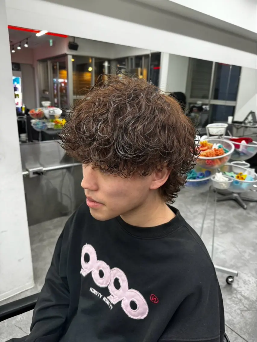パーマ メンズ カット パーマ パーマ支持率No.1 ❤️🔥安成弾のヘアスタイル