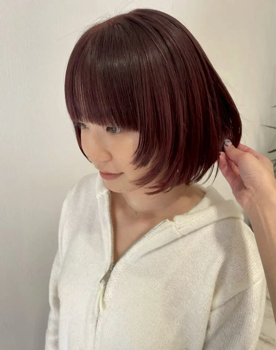 カラー カット ヘアカラー トリートメント KURUMI /艶カラー/レイヤーのヘアスタイル